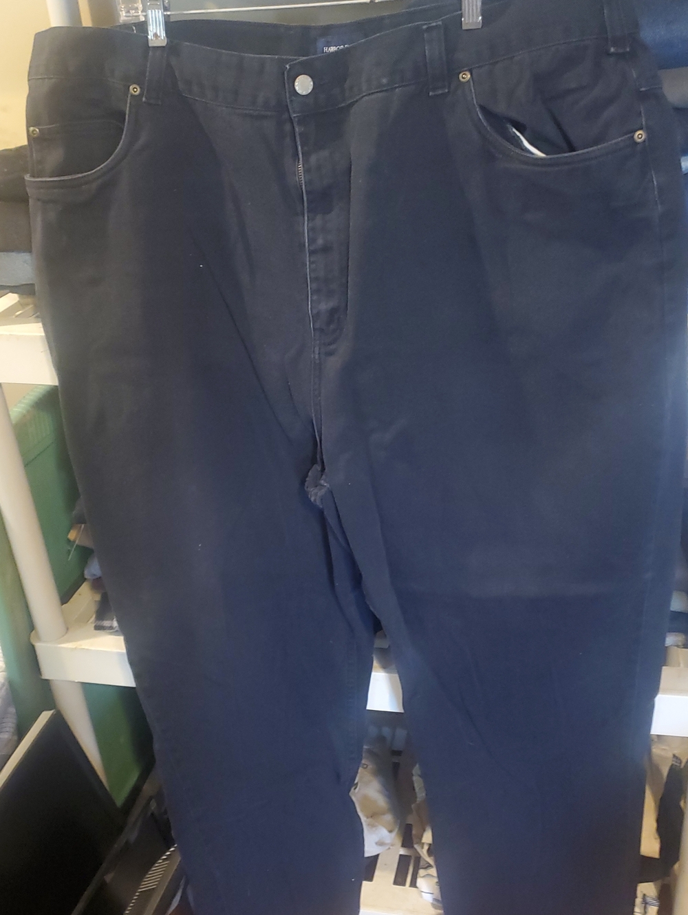 Harbor Bay Men's Black Relaxed Jeans